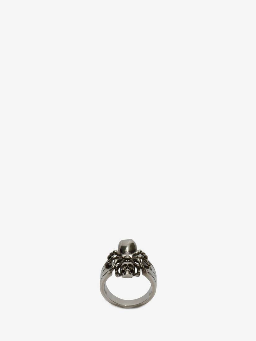 Anillos Alexander McQueen Spider Skull Hombre - Plateados - Mexico 916-YFLMTS